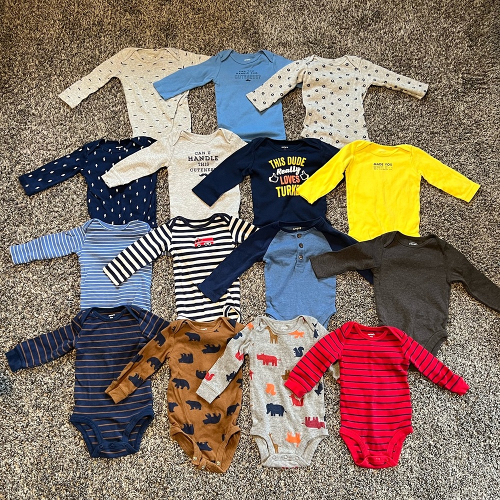 9mo Assorted Baby Onesie Bundle